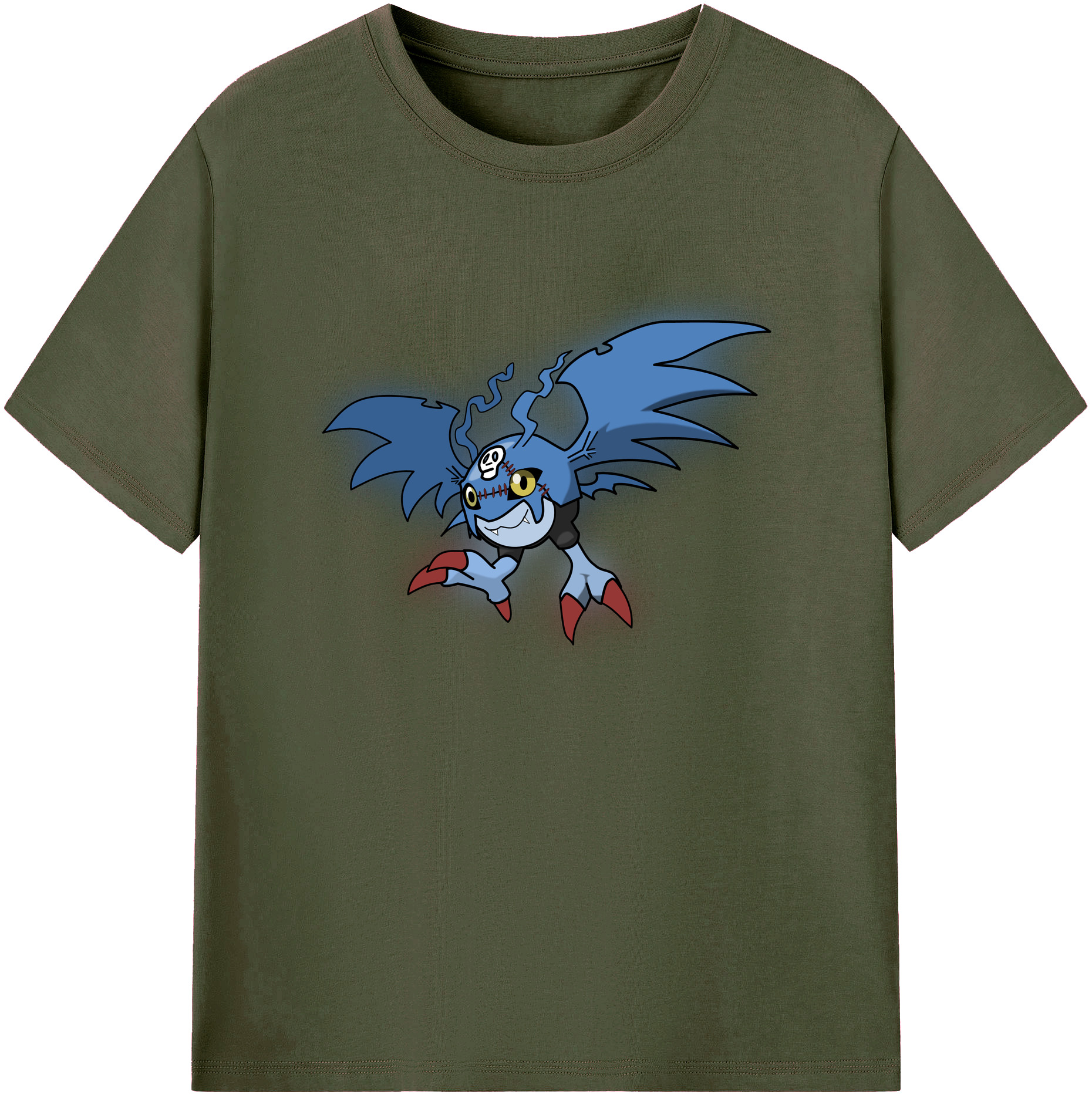 （画像用） Digimon デジタルモンスター/デジモン 綿100％ メンズ半袖Tシャツ｜肌触りやわらか＆通気性